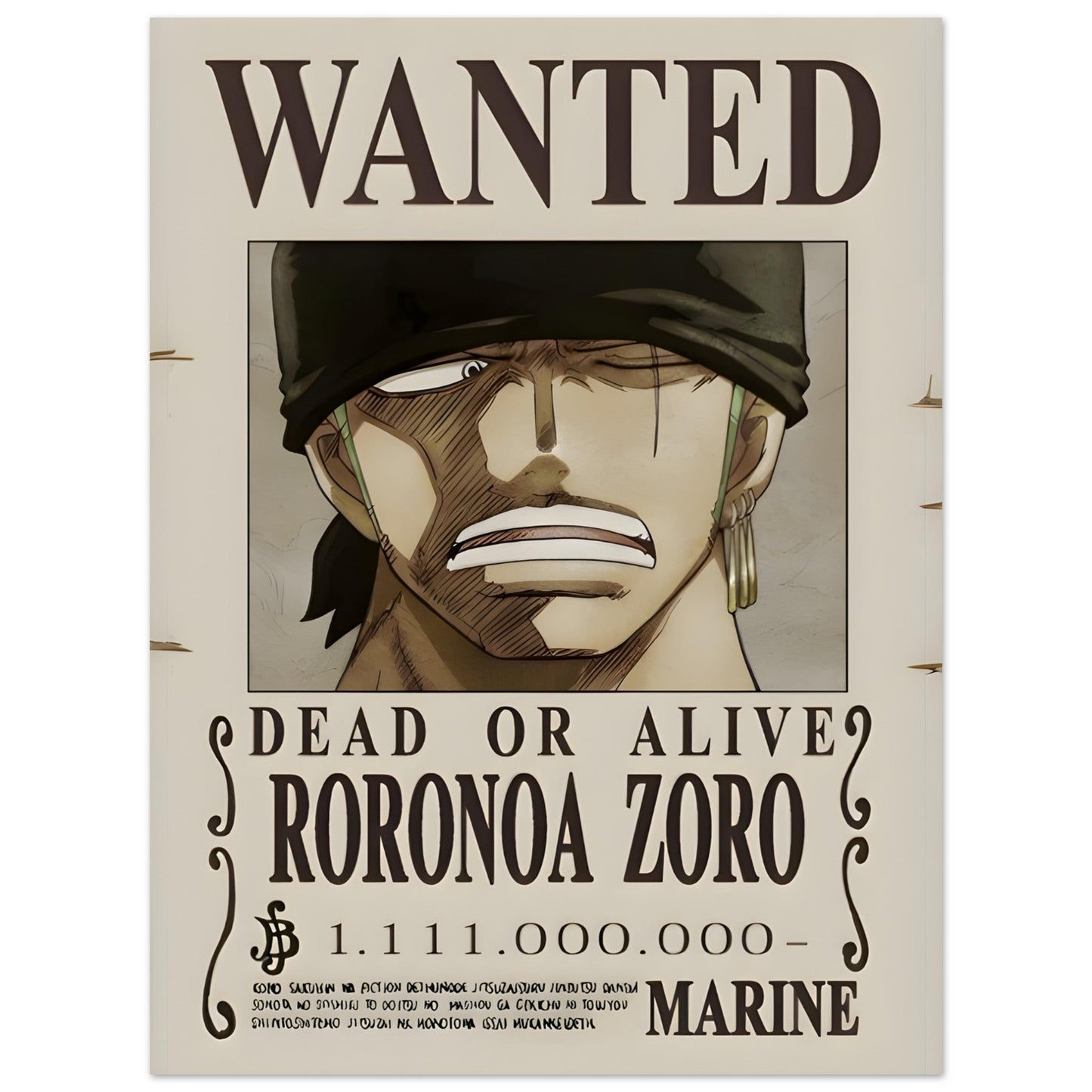 RORONOA ZORO - BOUNTY